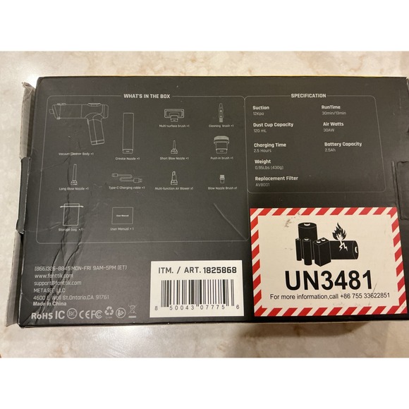 Fanttik X100 Mix Cordless Handheld Vacuum Cleaner Car Home Portable New - Picture 2 of 5